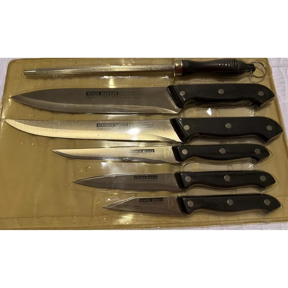 6-Piece Precision Crafted Cutlery Set Plus Cutting Board KucheStolz New In Box